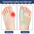 tongtonglovely Professional Bunion Corrector, Orthopedic Toe Separator, Beige, Elastic Fabric, Adjustable Fit, Pain