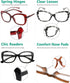 Eyekepper 4-Pack Chic Reading Glasses for Women, Oversized Readers +0.50