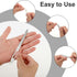 simarro 6 Pcs Metal Nail Files - Stainless Steel Double Sided Manicure Files for Fingernail and Toenail Care