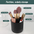 JessLab Makeup Brush Holder Organizer with Lid, 360 Degree Rotatable Spinning Cosmetics Storage Box for Bathroom