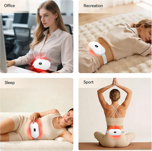 PVOGRT 7 7 Portable Electric Heating Pad for Period Cramps, Menstrual Heating Pads with Heat Levels and Vibrating Modes