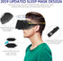 Mavogel Cotton Sleep Mask, Light Blocking Eye Blindfold for Men Women, Grey & Black