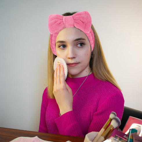 Ondder 8 Pcs Spa Headband Makeup Headband, Fuzzy Terry Cloth Face Wash Headband for Women