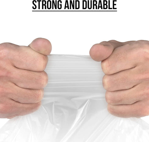 Ultrasac 20-30 Gallon Clear Drawstring Trash Bags, 0.8 MIL, 30" x 33", Pack of 36 for Home, Kitchen, Office