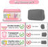 Chenille Letter Clear Makeup Bags Stuff Pouch, Preppy Zipper Makeup Bag with Handle, Transparent Waterproof Storage