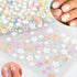 30 Sheets Flower Nail Art Stickers, Colorful 3D Self Adhesive Daisy Floral Decals for Women and Girls
