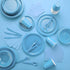 Big Party Pack Caribbean Blue Beverage Napkins, 100 Count - Ideal for Wedding, Party, Birthday, Dinner, Lunch,
