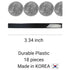 Large Plastic Dome Styling Hair Barrettes Clips - Decorative Clamps for Half Updo & Ponytail, 18 Pcs (GPL3)