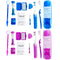 Portable Orthodontic Oral Care Kit, 2 Pack Travel Kit for Patients, Interdental Brushing Wax Floss