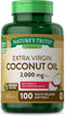 Nature's Truth Coconut Oil Capsules | 100 Softgels | Naturally Occurring MCTs | Non-GMO & Gluten Free
