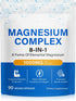 YIEEGCM Magnesium Complex 8-in-1 1000mg High Absorption Magnesium Supplement with Glycinate Malate Citrate