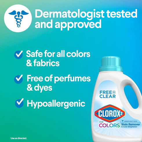 Clorox 2 Colors, Unscented Liquid, 33 Ounces