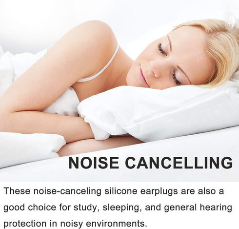 Ear Plugs for Sleeping, Reusable Silicone Moldable Noise Cancelling Earplugs for Swimming, Snoring