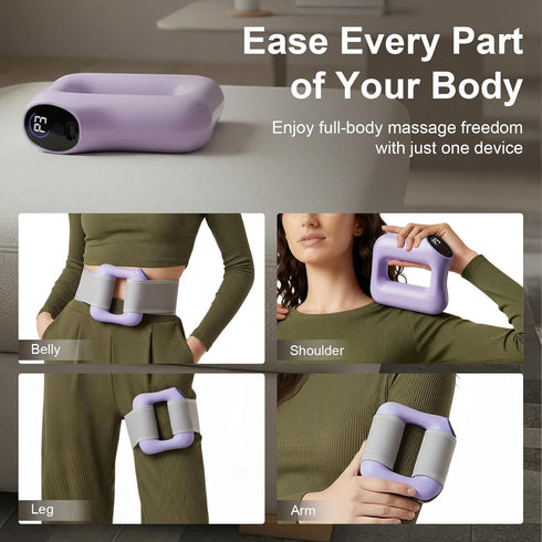 Lqyom 3 5 Deep Tissue Percussion Massage Gun, Ergonomic Fascia Blaster with Modes & Levels, Fascia Ring Massager