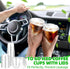RMERVE 50 12 oz) Pcs Plastic Coffee Cups with Sip Lids, Disposable Plastic PET Crystal Cups with Strawless Lid for Iced