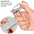 Double Blade Safety Razor - Adjustable Razors with 10 Blades and 1 Stand, Durable for Men and Women