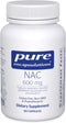 Pure Encapsulations NAC 600 mg - NAC Supplement for Lung Health & Immune Support, 90 Capsules.