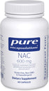 Pure Encapsulations NAC 600 mg - NAC Supplement for Lung Health & Immune Support, 90 Capsules.