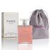NovoGlow Paris For Her Eau de Parfum Spray - 3.4 Oz - Casual Daily Cologne Set with Deluxe Suede Pouch
