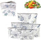 QZAVIRE 30 Pcs Reusable Aluminum Foil Sealable Storage Bags, Seafood Meat Self-sealing Freezer