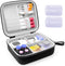 Krypthos Diabetic Supplies Travel Case, Portable Diabetes Organizer for Glucose Meter, Blood