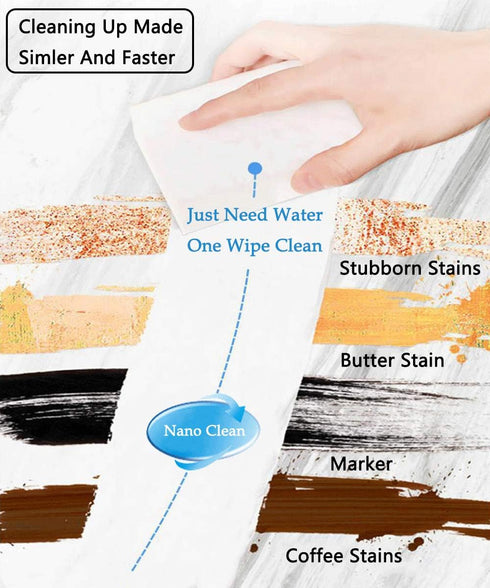 100 Pack Magic Sponge Eraser - Premium Melamine Foam for Multi-Functional Household Cleaning, No Scratch Pads