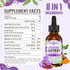 Saffron Supplements - 88.5 mg Liposomal Saffron Extract Drops Better Bioavailability for Mood, Energy, Vision & Focus with Ashwagandha, Turmeric, Magnesium, Zinc, Vitamin B12 & D3, 60 ml, 30 Servings