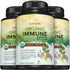 USDA Organic Immune Support Supplement with Vitamin C, Elderberry, and Garlic - 90 Tablets