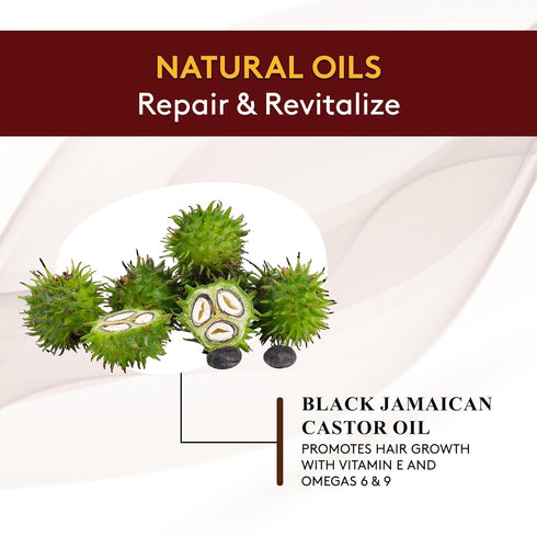 OKAY 100% Natural Black Jamaican Castor Hot Oil Hair Treatment, 6 oz