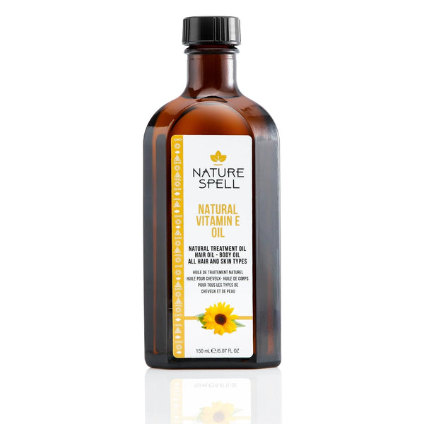 Nature Spell Vitamin E Treatment Oil 150ml | Promotes Hair Growth and Repairs Damaged Hair for Healthy Shine