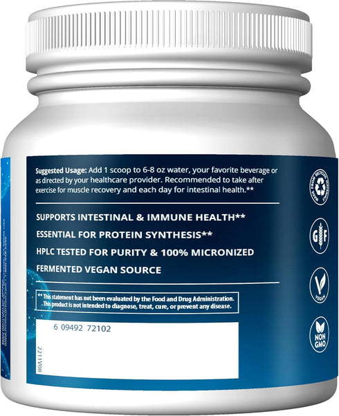 MRM Nutrition L-Glutamine 5000mg, Amino Acid for Muscle Support, 100 Servings
