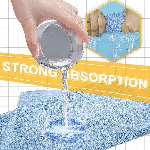 House,Kitchen,Bathroom,Office16"x16"|Blue 6-Pack Microfiber Rags Car Interior & ExteriorCar Towels Highly AbsorbentLint