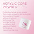 Young Nails Acrylic Core Powder, Self-Leveling Acrylic Nail Powder, XXX Pink, 85g