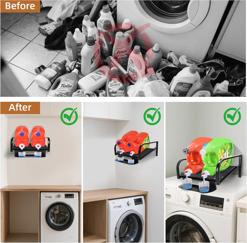 Suitiyibin Liquid Laundry Detergent Holder,laundry room hacks,Laundry Detergent Dispenser,Hanging Laundry Station