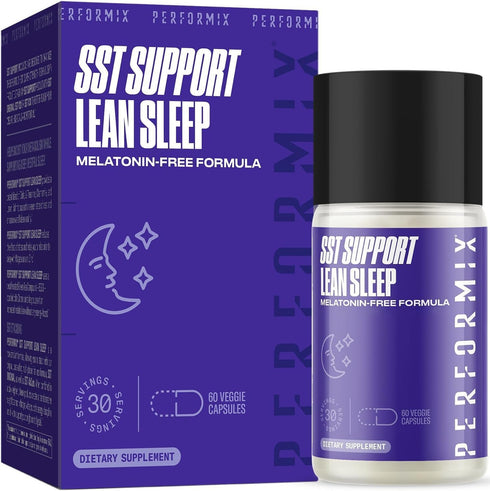 PERFORMIX - SST Support Lean Sleep, Herbal Sleep Aid Supplement, Gentle Nighttime Support, 60 Veggie Capsules