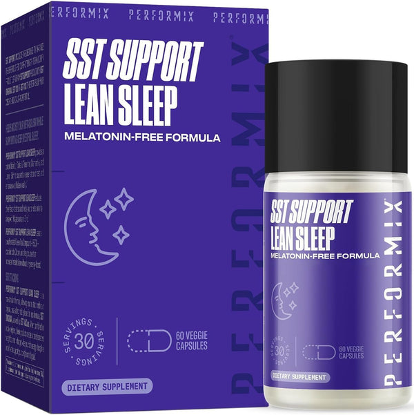 PERFORMIX - SST Support Lean Sleep, Herbal Sleep Aid Supplement, Gentle Nighttime Support, 60 Veggie Capsules