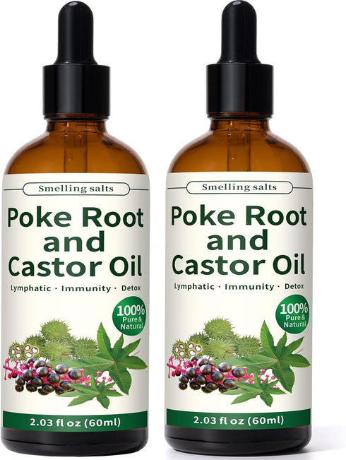 Smelling salts Poke Root and Castor Oil - 2 x 2 fl oz Poke