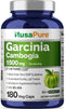 NusaPure Garcinia Cambogia 180 Veggie Caps 1500mg - Vegetarian, Non-GMO, Vegan