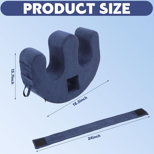 MABOZOO Patient Turning Device with Handle Hole, U-Shaped Velvet Turning Pillow Bedridden Nursing Pillow, Helping The