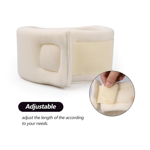 Soft Foam Neck Brace, Universal Cervical Collar, Adjustable Neck Support for Sleeping, Relieves Neck Pain (2.5" Depth,