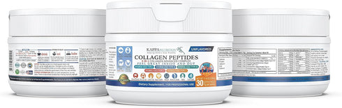 KAPPA NUTRITION Collagen Complex - Grass Fed, Non-GMO, Type I, II, III, V, X, 30 Servings