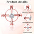 Quilax Stainless Steel Fake Nipple Rings, Adjustable Nipple Jewelry Non Piercing, Rose Gold Nipples Clips for Adult