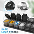 Toollygozz 2 7 Extra Large Weekly Pill Organizer - Waterproof Pill Box Times a Day, Day Am Pm Medicine Pill Organizer