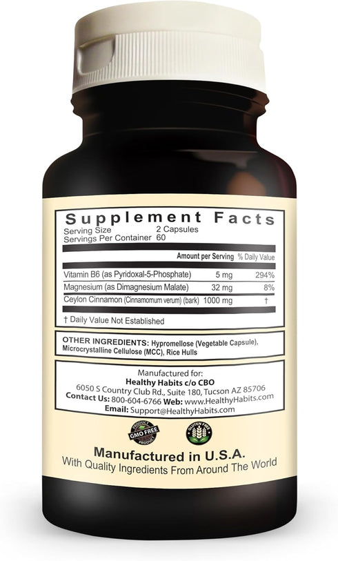 Healthy Habits StrictionBP - Dietary Supplement - 120 Veg-Capsules for Blood Pressure Support