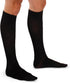 THERAFIRM Men's Moderate Ribbed Dress Support Socks Size, Color: Small & Black
