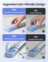VAYDEER Metal Weekly Pill Organizer Moisture-Proof Travel Pill Organizer with Built-in Desiccant Chamber and Airtight