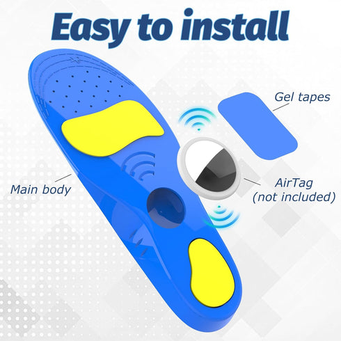 Tasege (Foot:8.7-9.4IN/Insole 9.2-9.8IN/M's 5-M's6/W's 6.5W's 7.5) Insoles for airtag Kids, Kids air-tag Shoe Insert