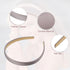 VOCOSTE 2 Pcs Solid Simple Satin Headbands, Fashion Hair Hoop for Women, Anti Slip Accessories, Champagne, Purple