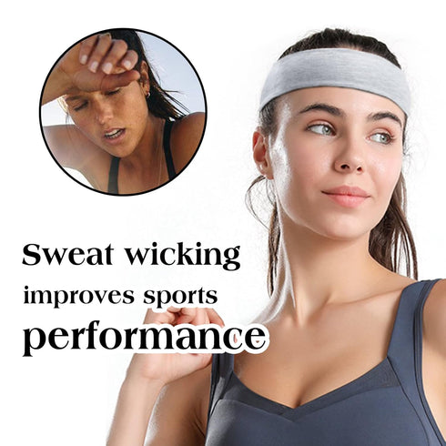 TERSE Thin Cloth Hair Bands for Women, Soft Stretchy Solid Headbands