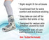 LORVVDE 2 Pairs Walking Boot Socks for Orthopedic Walker Brace, Replacement Sock Liner Knee High Tube Sox Under Air Cam
